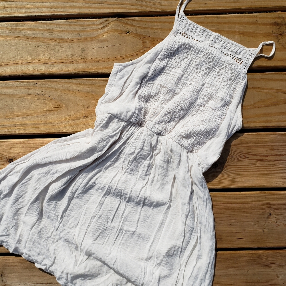 white lacey dress